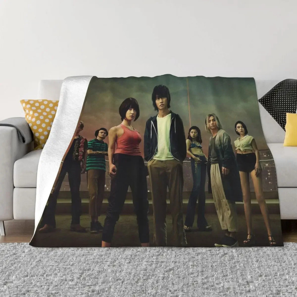 Alice In Borderland ผ้าห่มเด็ก Flannel All Season Chishiya โยนผ้าห่มนุ่มพิเศษสําหรับผ้าปูที่นอนห้องน