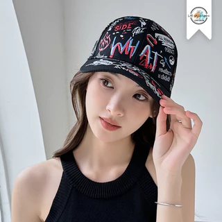 หมวกเบสบอล หมวกแก๊ป ลายกราฟฟิก แฟชั่นเกาหลี สไตล์ฮิปฮอป ผู้ชายผู้หญิง