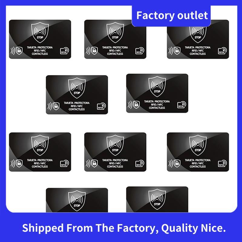 Anti-Theft RFID Blocking Card Holder 10 ชิ้น Shield Case IC Bank Card Protection Secure Wallet Block