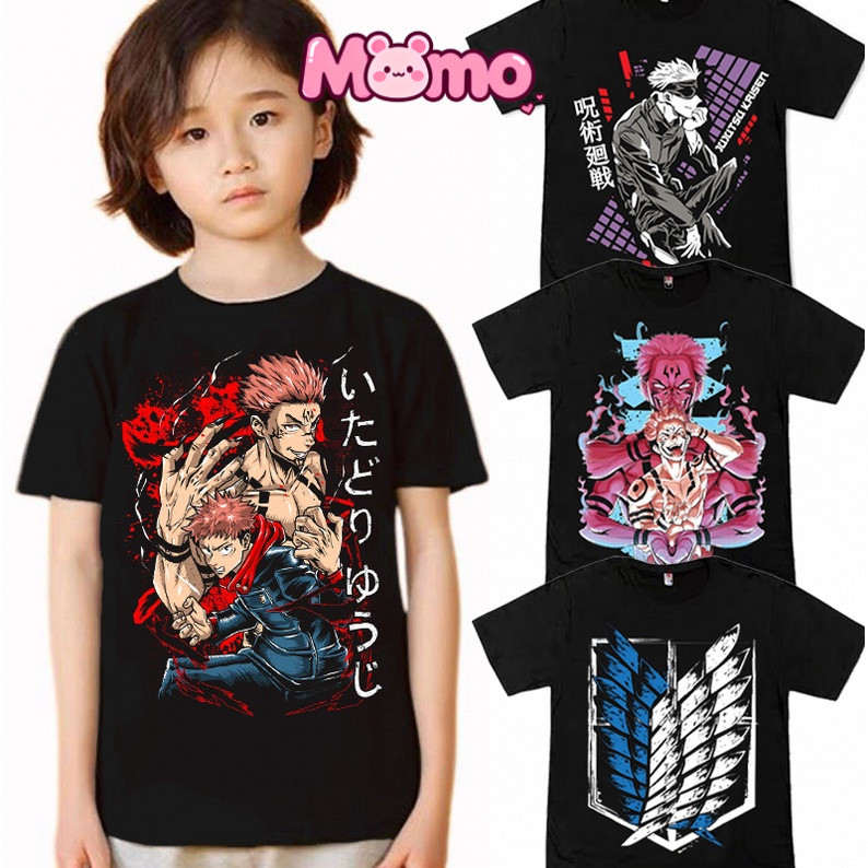 เสื้อยืดแขนสั้น Jujutsu Kaisen สำหรับทุกเพศ ระบายอากาศไว สวมใส่ง่าย