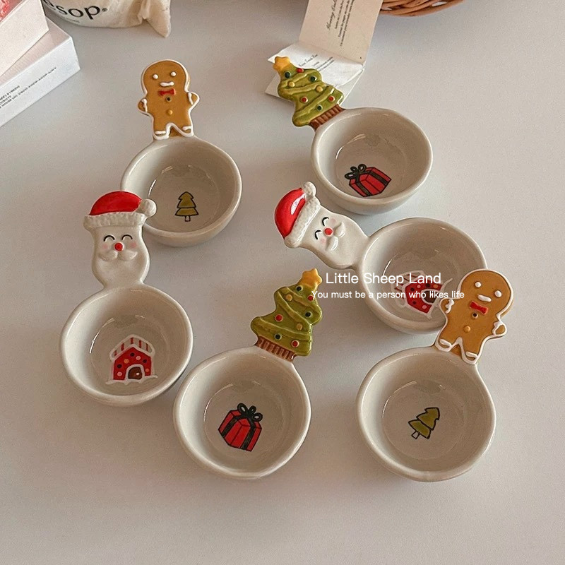 ถ้วยเล็ก ถ้วยน้ำจิ้ม ชามขนมหวาน เซรามิกส์ insคริสต์มาส🎄น่ารัก Sauce cup