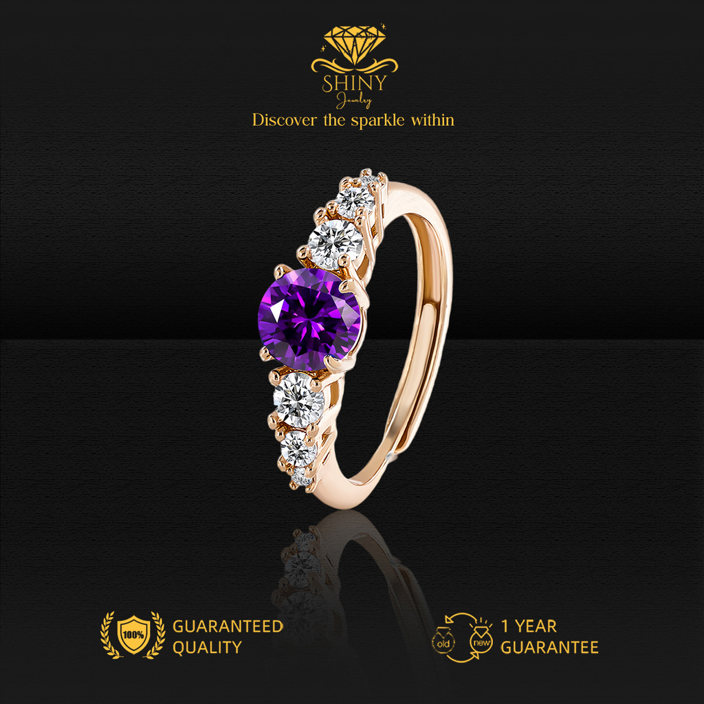 เครื่องประดับแครนเบอร์รี่ พรีเมี่ยม 18k Gold Plated แหวนผู้หญิง Anti-Fade Anti-สีเปลี่ยนอย่างเป็นทาง