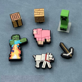 อุปกรณ์เสริมรองเท้าMinecraseries DIY หัวเข็มขัดสำหรับตกแต่ง