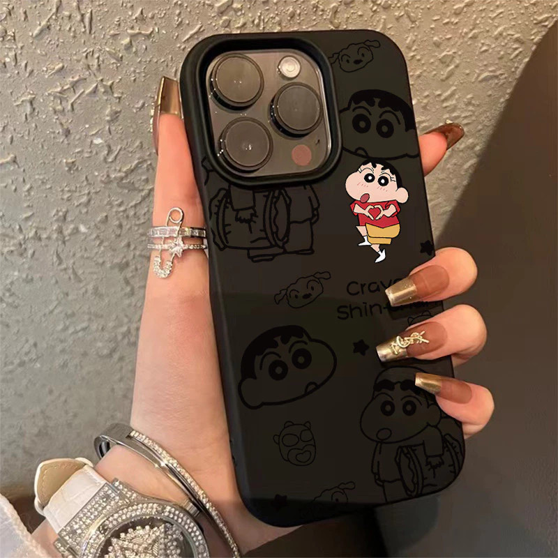 ❤️จัดส่งทันที❤️เคสไอโฟน11 13 14 15 16 17 Pro Max Crayon Shin-chan funny spoof Case For iPhone 13PM,16PM,15PM,14PM,12PM
