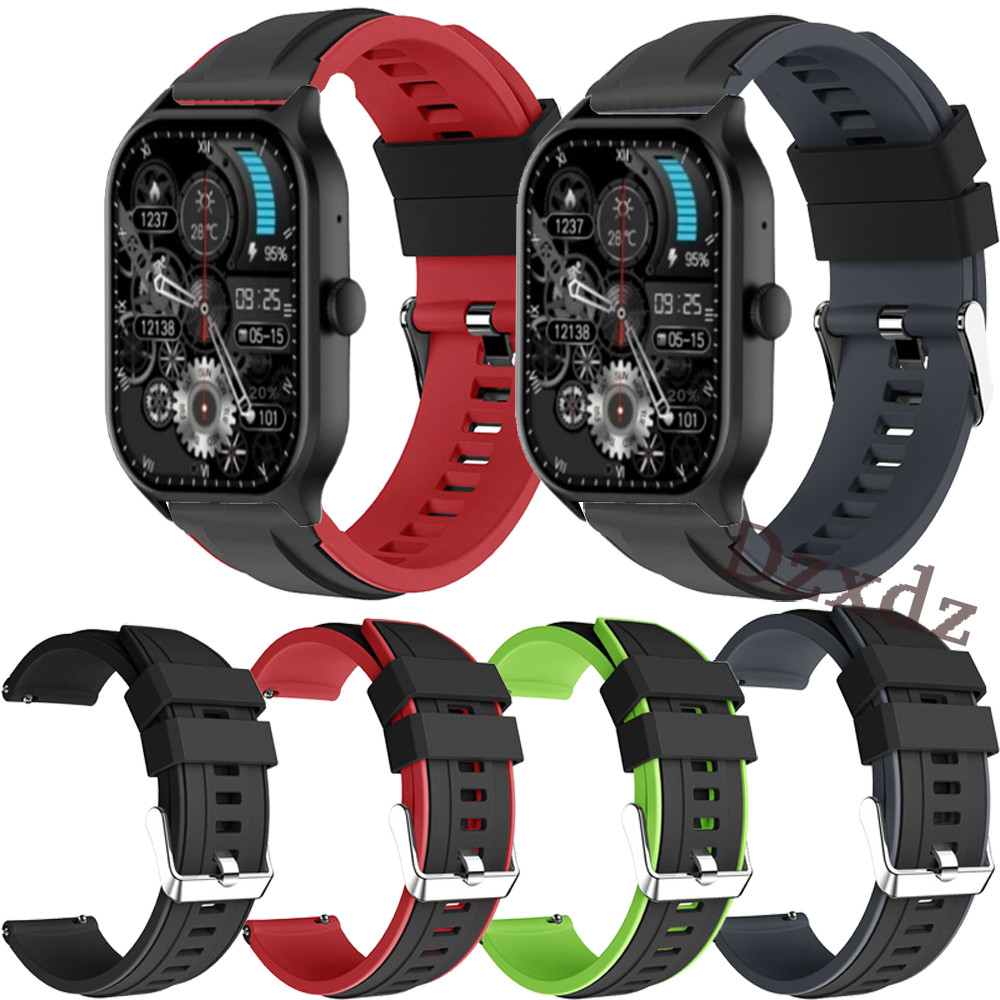 ฟิล์ม สาย GOOJODOQ Fb058 สมาร์ทนาฬิกากีฬาซิลิโคนสําหรับ GOOJODOQ Fb058 SmartWatch ป้องกันหน้าจอฟิล์มสายรัดข้อมือนุ่ม Quick Release อุปกรณ์เสริม