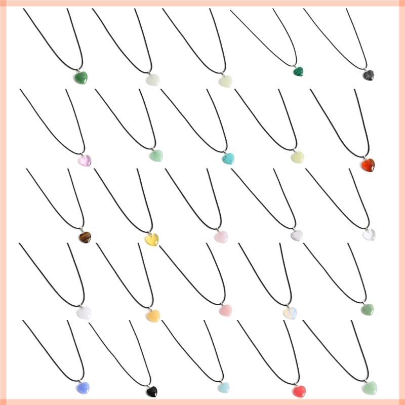 จี้หินธรรมชาติ Bohemian Wax เชือกสร้อยคอ สไตล์ฮิปฮอป