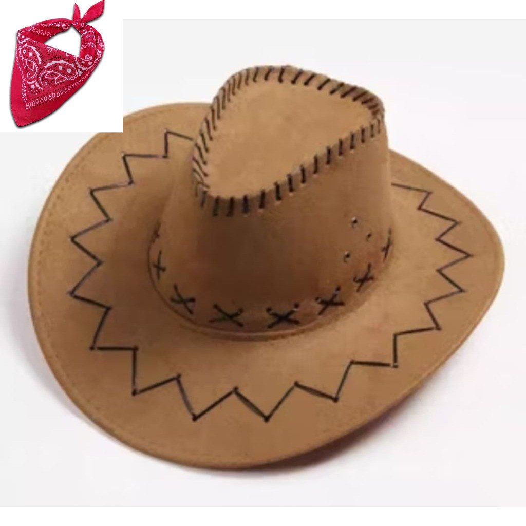 AMERICAN COWBOY หมวกสําหรับผู้ใหญ่/UNISEX สําหรับผู้ชายและผู้หญิง/BONUS ELEGANT PIH FASHION COWBOY S