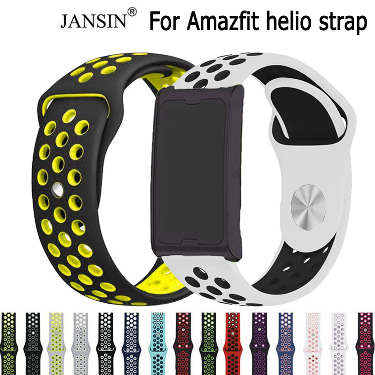สายรัดสายนาฬิกา แบบซิลิโคน สำหรับ amazfit helio strap นาฬิกา สมาร์ทวอทช์