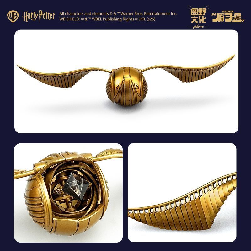 【พร้อมส่ง】harry potter กล่องอะตอม-แฮร์รี่พอตเตอร์ที่ได้รับอนุญาตโกลเด้นบินโจรอินเทรนด์เล่นรูปเครื่องประดับ