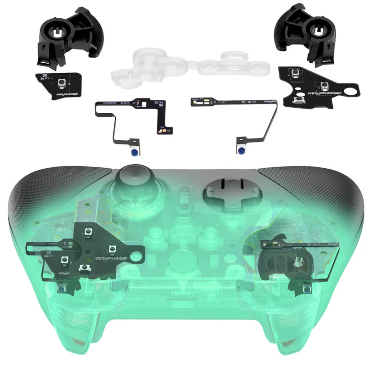 ชุดคลิกทั้งหมดสําหรับ Xbox Elite Series 2 คอนโทรลเลอร์ไหล่ ABXY ปุ่ม, สวิตช์สัมผัสตามหลักสรีระศาสตร์ LT RT ABXY เมาส์คลิกชุดสําหรับ Xbox Elite Series 2 Core Controller (รุ่น 1