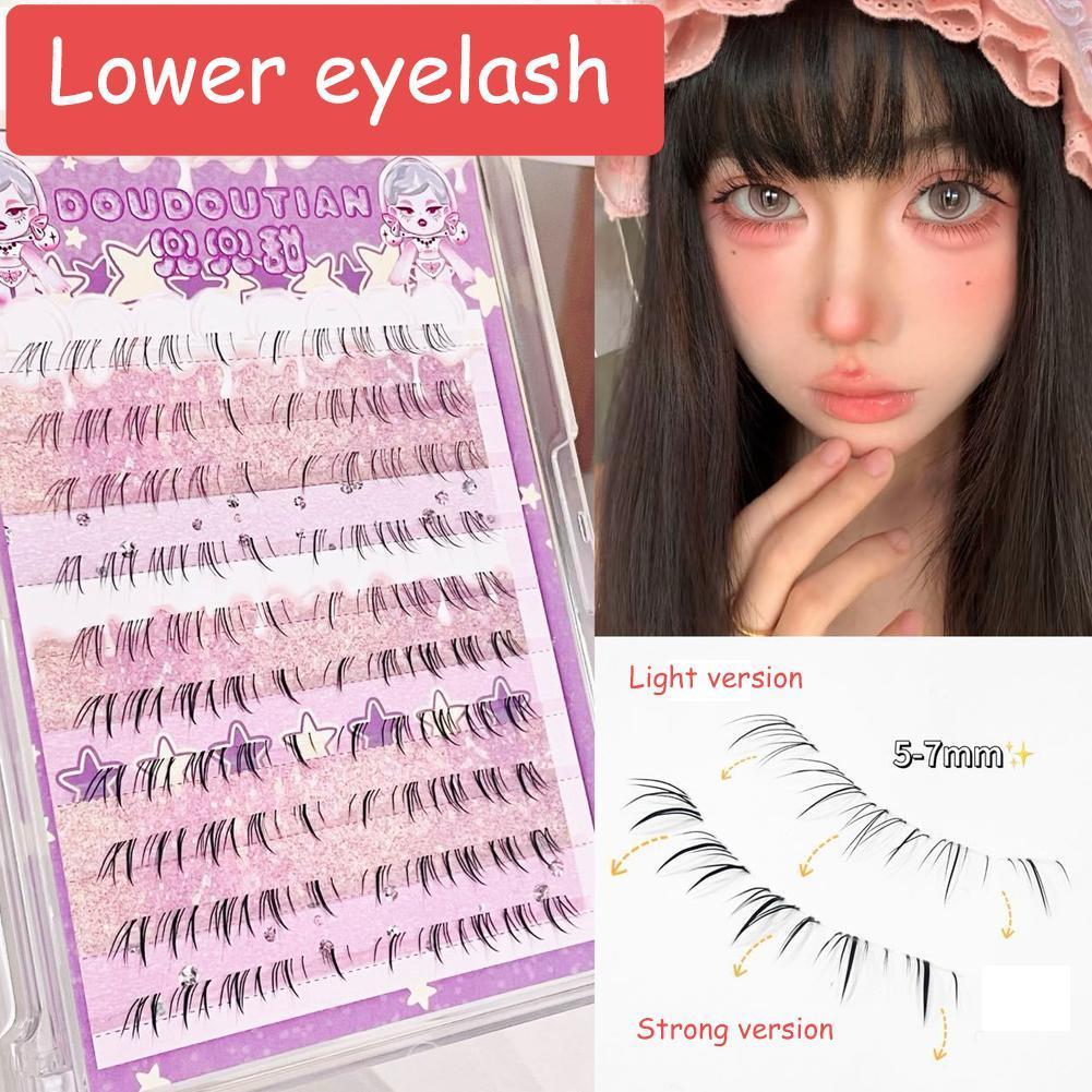 Sweet Grafting Effect Cat-eye Lashes ที่มี Diagonally Flared Lower Lashes สไตล์วาดด้วยมือ P5p0