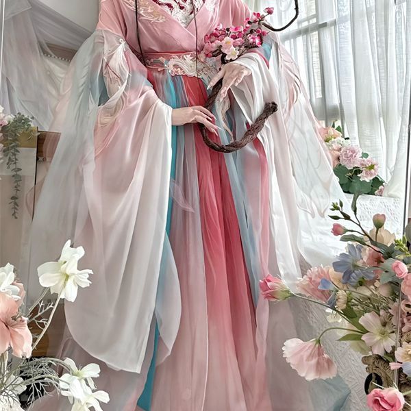 Mo Chen Misty Rain Foxtail Original Hanfu North-South Dynasty Big Sleeve ชุดชั้นใน Heavy Industry เย