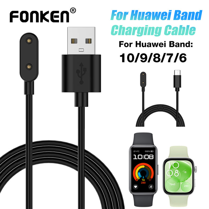 Fonken USB/Type C สายชาร์จเร็วสําหรับ Huawei Watch Band 10 9 8 7 6 Fit 2 3 เครื่องชาร์จนาฬิกาอัจฉริย