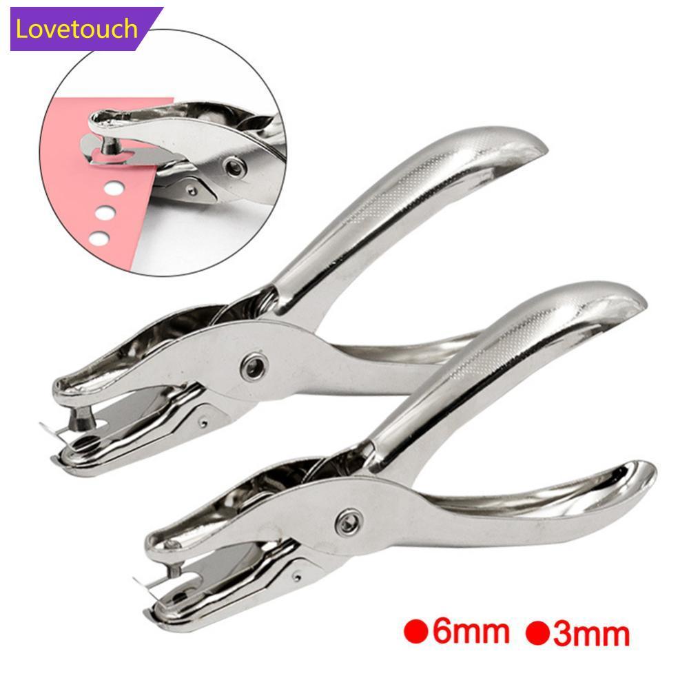 LOVETOUCH 1 PC โลหะ 6 มม. Pore เส้นผ่านศูนย์กลาง Punch คีมรูเดียว Puncher มือกระดาษ Scrapbooking Pun