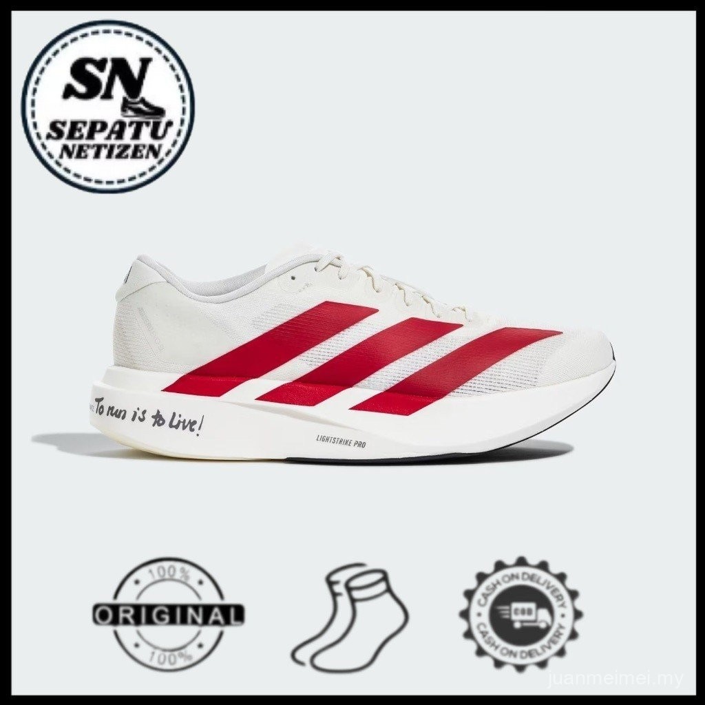 2025Adizero Evo SL สีขาว แดง JS1182 เดิม