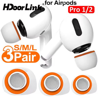 HdoorLink 2 ชิ้นเปลี่ยน Eartips สําหรับ Air-Pods Pro 1/2 เคล…