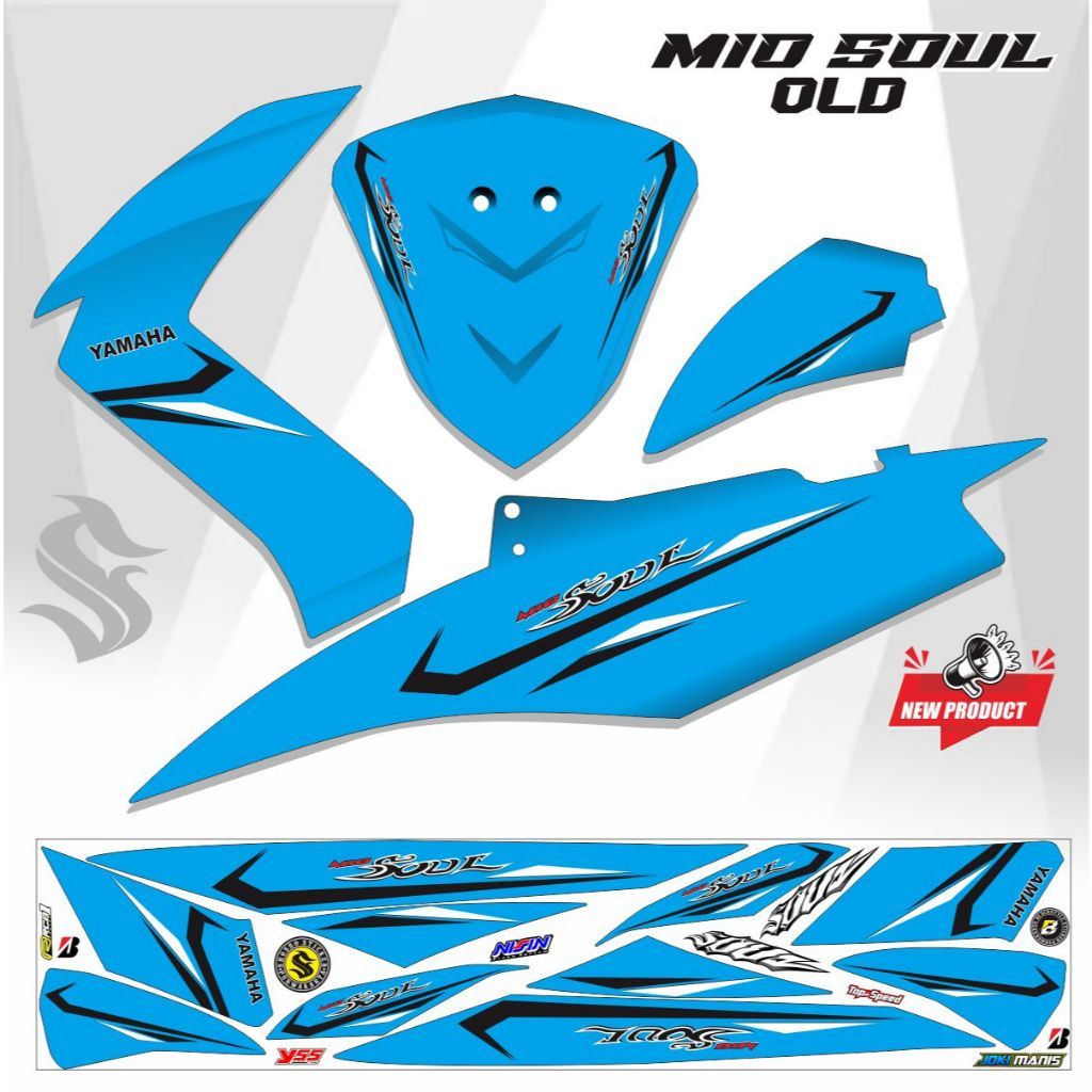 / MIO SOUL VARIATION / MIO SOUL OLD STRIPING MIO SOUL MOTORCYCLE STICKER