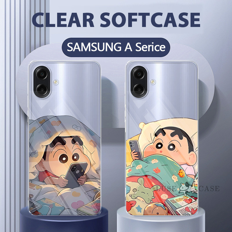 SAMSUNG พรีเมี่ยมล่าสุดสาว CrayonshinchanปลอกSamsung A26 5G A36 5G A35 5G A56 5G A17 A07 5Ga06 5G A1