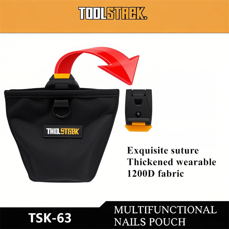 Toolstack TSK-63/222A/30/150 เล็บกระเป๋า Quick-Hang Toolkit กันน้ํา Oxford ผ้าเครื่องมือกระเป๋า