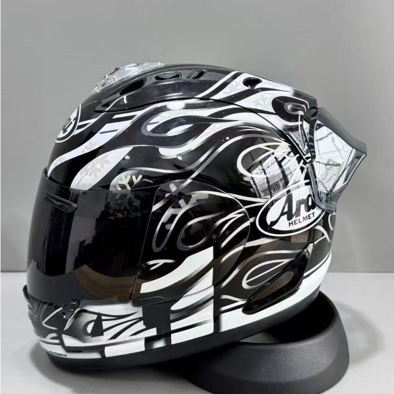 ReadyStockARAI RX7 RR5 Black Haga หมวกกันน็อคมอเตอร์ไซค์แบบเต็มหน้าขี่หมวกกันน็อคป้องกันการตก