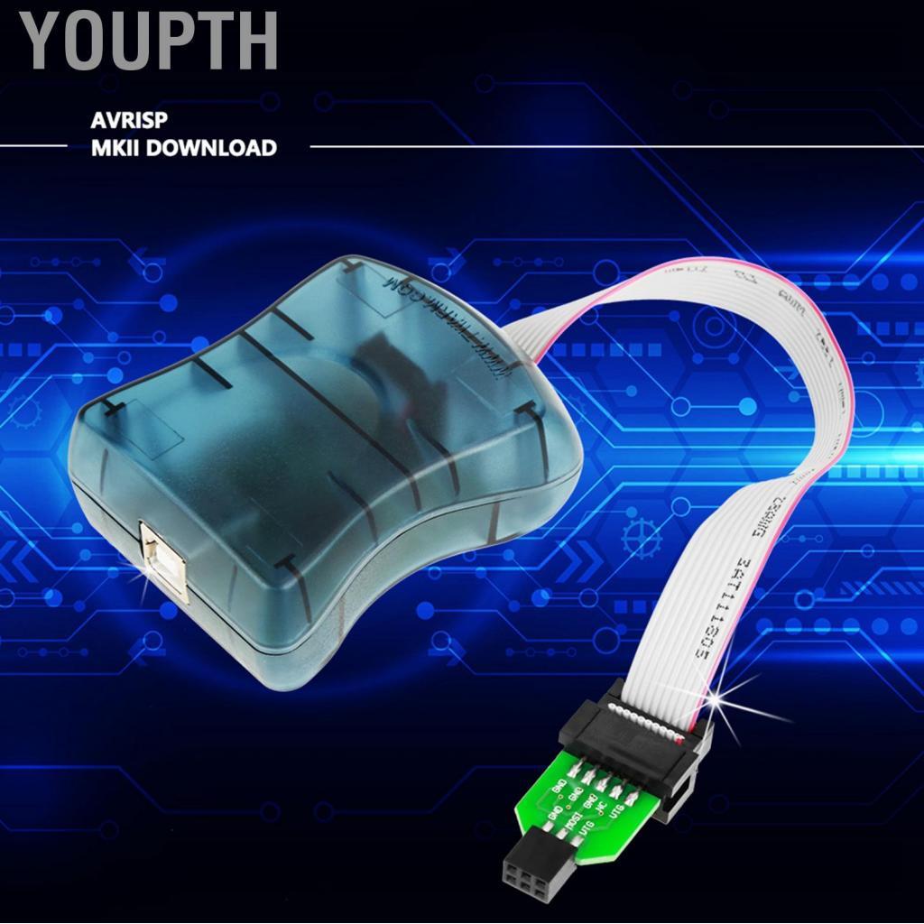 Youpth AVR ISP โปรแกรมเมอร์เสถียรสำหรับ Xp/Win7/Win8/Win10 2.7-5.5 V 50Hz - 8Mhz ปรับความเร็วได้
