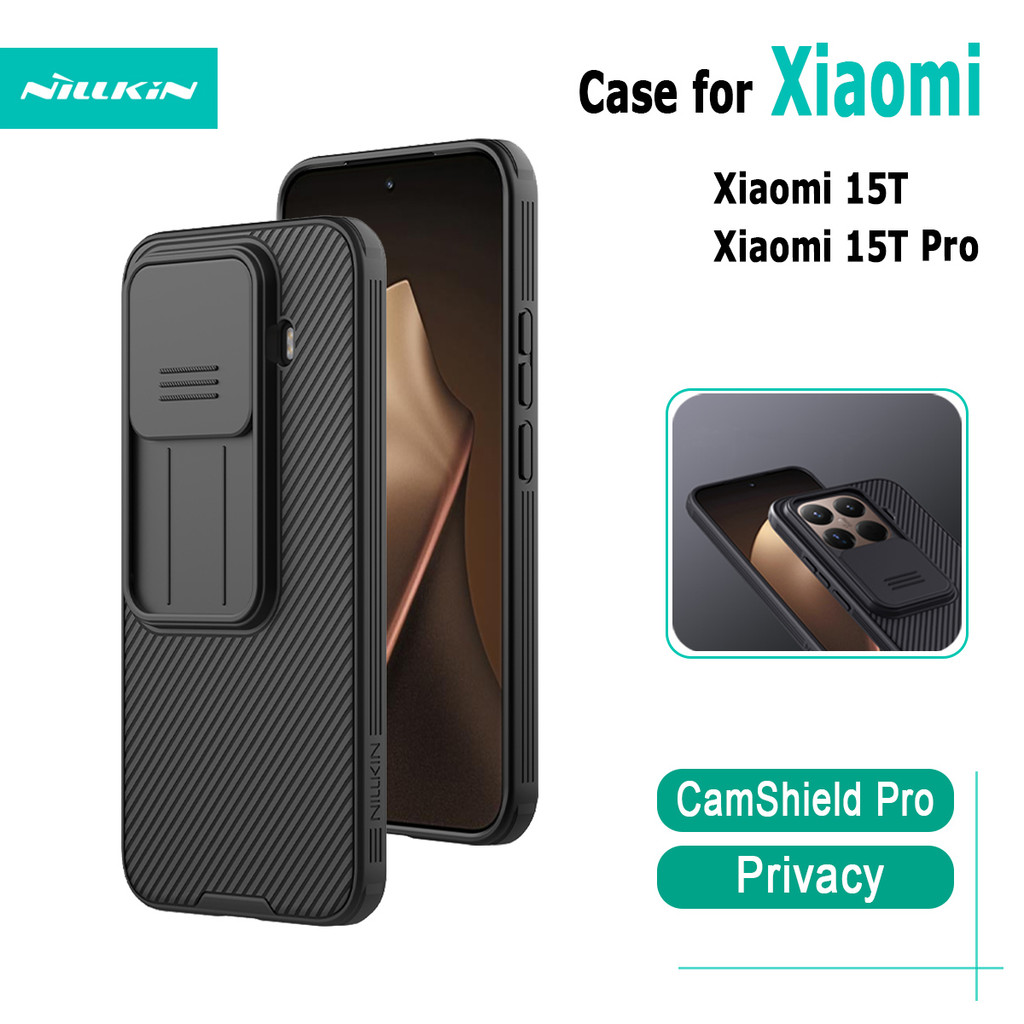 สําหรับ Xiaomi 15T Pro เคสโทรศัพท์ Nillkin CamShield Pro กล้อง Slider กันกระแทกป้องกันปกหลังสําหรับ 