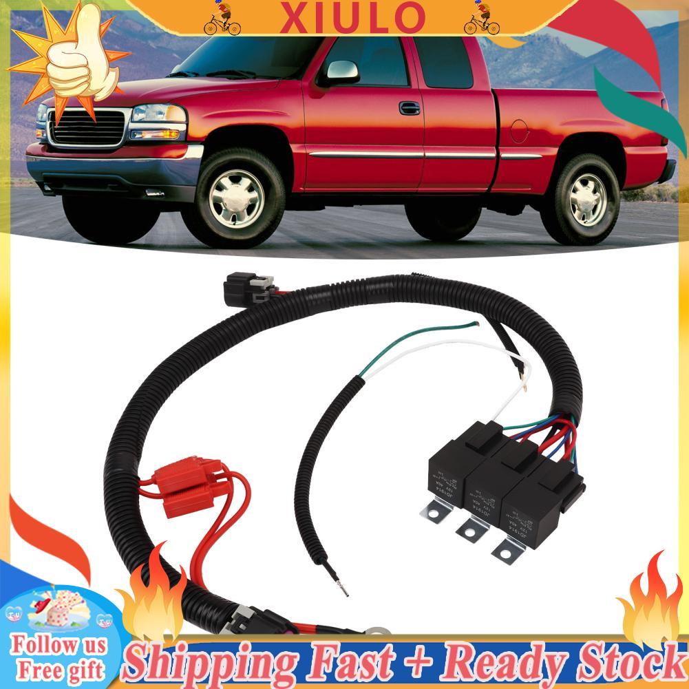 Xiulo Dual พัดลมไฟฟ้าอัพเกรดสายไฟฝุ่นใช้งานง่ายสูงอุณหภูมิ Cooling ลวด 7L5533A226T สำหรับรถบรรทุก SU