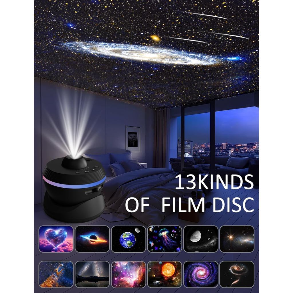 [6th Gen Upgraded] Planetarium Galaxy Projector, 13 in 1 Star Light Projector Starry Sleep Night Lig