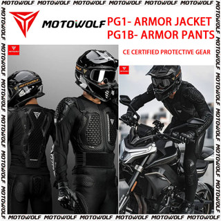 Original MOTOWOLF ® MOTORCYCLE RIDING ARMOR JACKET ARMOR PANTS BODY PROTECTION BODY PROTECT PG1 COD