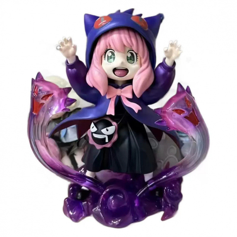Spy Play House Series อะนิเมะ Merchandise Gengar Arnia ตัวอักษร PVC รุ่นสองมิติอินเทรนด์เล่นรูปเดสก์ท็อปตกแต่งเครื่องประดับของขวัญคอลเลกชันทิวทัศน์