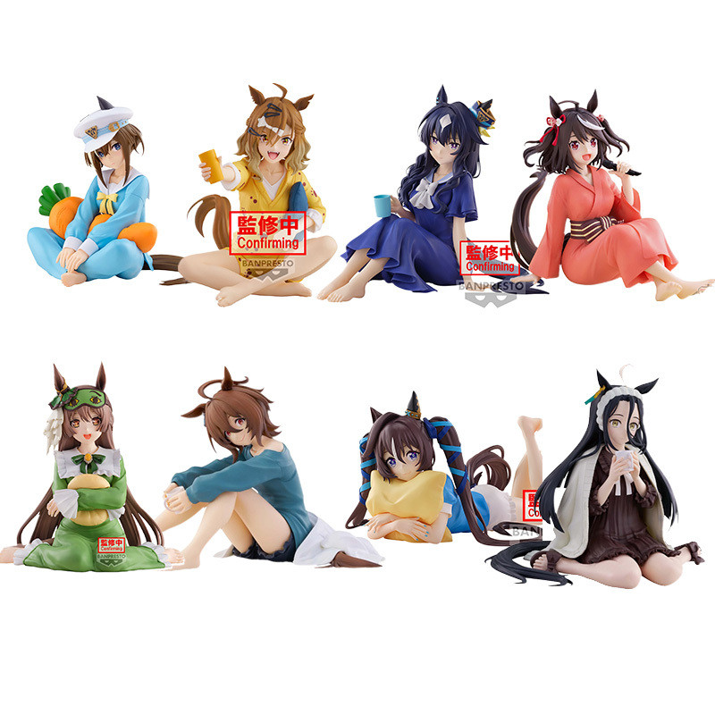 Bandai Uma Musume: Tosen Jordan, Manhattan Cafe, Kitasan Black, Twin Turbo Figure