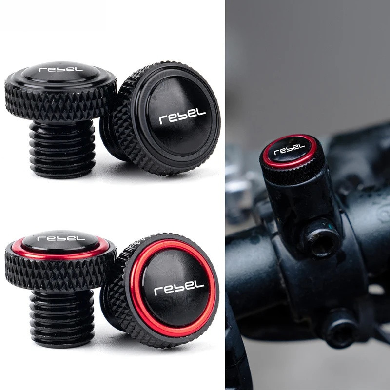 CNC สําหรับ Honda REBEL 1100 DCT Rebel 500 300 CMX 300 CMX500 CMX 1100 กระจกรถจักรยานยนต์ปลั๊กสกรูหมวกกระจกฝาครอบ