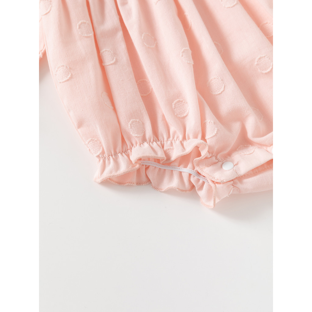 Ruffles Peter pan collar เด็กทารกชุดบอดี้สูทปักดอกไม้เจ้าหญิงเสื้อผ้าเด็กผู้หญิงสําหรับฤดูใบไม้ร่วง - รูปที่ 2