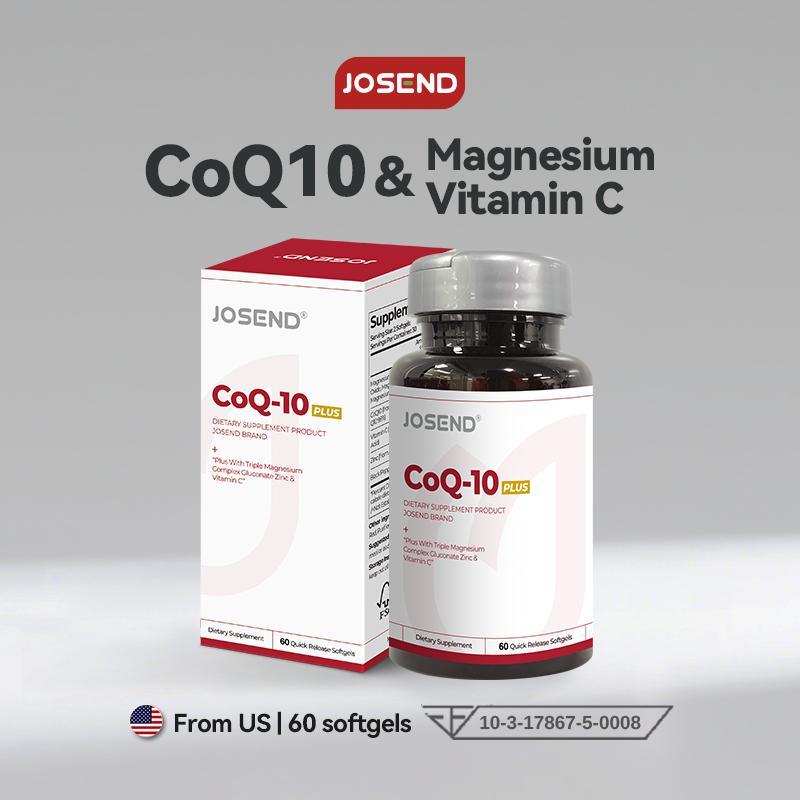 JOSEND Official โคเอนไซม์คิวเท็น Q10 Plus วิตามินรวม ซิงค์ แมกนีเซียม สูตรครบจบในกระปุกเดียว (Dietary Supplement Product) สินค้าพร้อมส่ง