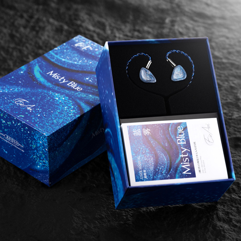 QOA MistyBlue 2DD 2BA Hybrid Hifi Music Monitor สตูดิโอ Audiophiles In Ear หูฟังแบบมีสายหูฟังแบรนด์ร่วมโดย Blue Well Ai Lu ราคา ถูกที่สุด ดีลบีเคเค แกลเลอรีภาพที่ 3