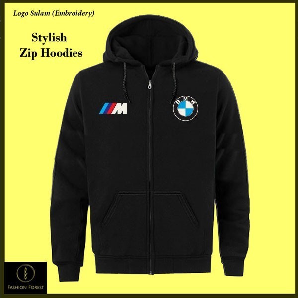 เสื้อแจ็คเก็ตBMW M Sport M3 M5 X5 มีฮู้ดและซิป สไตล์กีฬาคลาสสิก