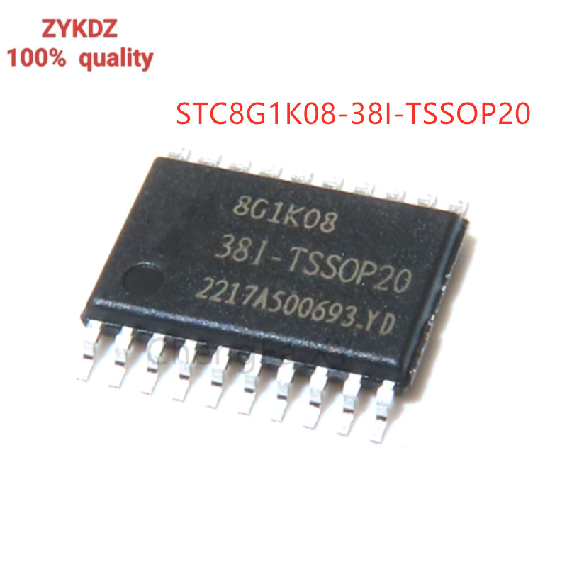 5PCS STC8G1K08-38I-TSSOP20 STC8G1K08 8G1K08 ในสต็อก TSSOP-20