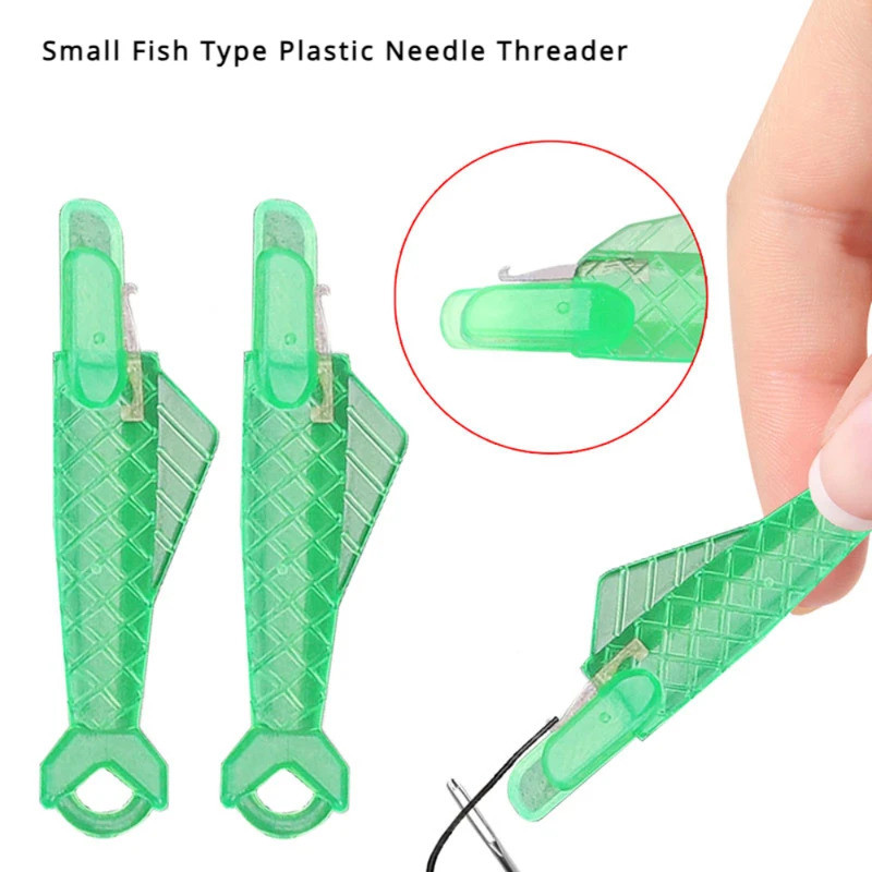 5 ชิ้น อุปกรณ์เย็บปักถักร้อย DIY ช่วยเสียบเข็มเย็บผ้าสีเขียว อุปกรณ์เย็บมือถือในบ้าน อุปกรณ์เสริมสำหรับเครื่องเย็บผ้าอัตโนมัติ