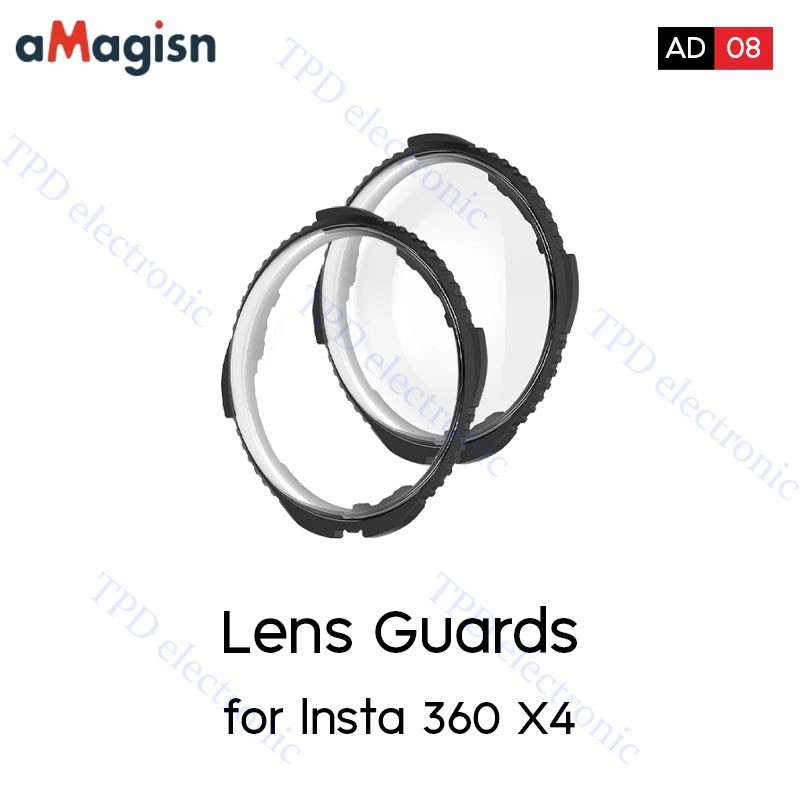 aMagisn AD08  Lens Guards for lnsta 360 X4 ฝาครอบป้องกันเลนส์ สำหรับกล้อง 360 รุ่น Insta360 X4