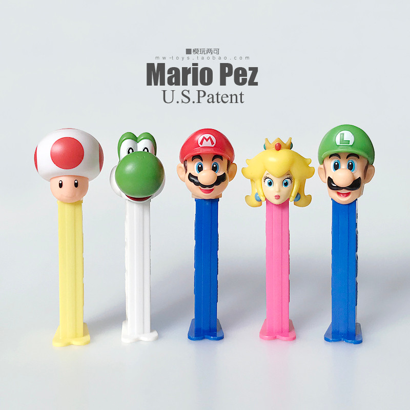 Japan Bulk Goods Super Mario PEZ Mario Brothers Candy Box Doll Figure Jewelry