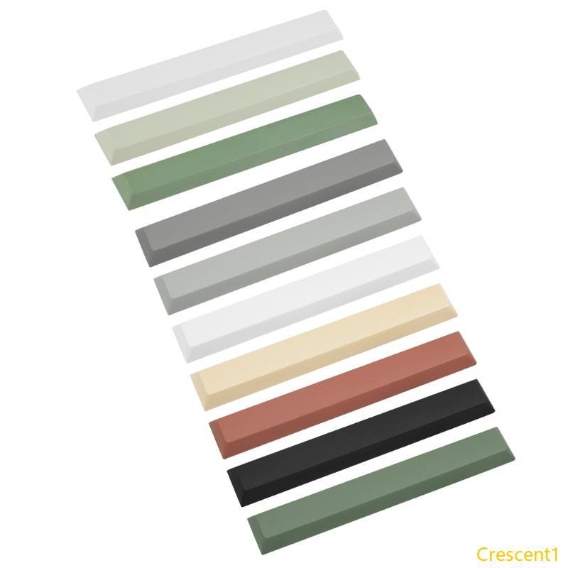 Crescent1 PBT 6 25U 7U Space Keycap Dye-Subbed DSA Profile Keycap สําหรับคีย์บอร์ดเกม DIY
