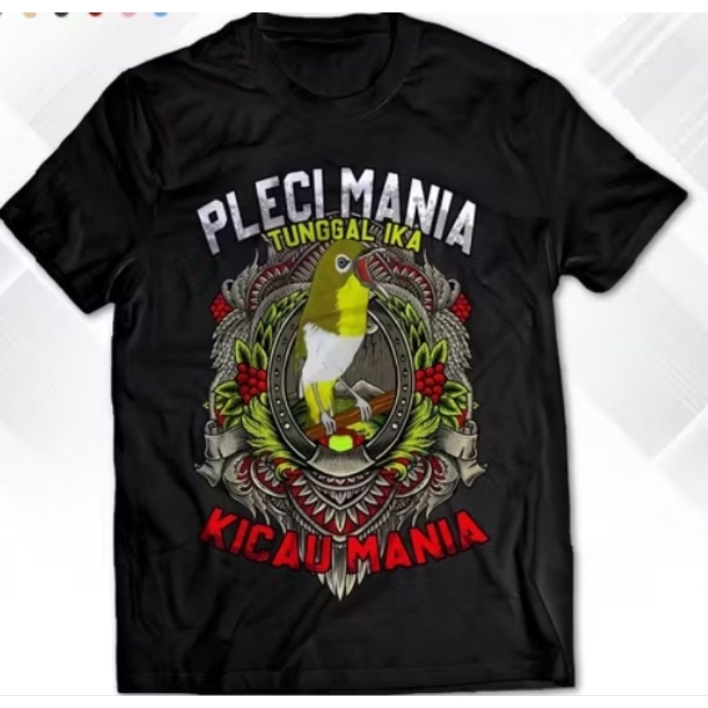 PELCI MANIA เสื้อยืด Single Ika เสื้อเชิ้ตผู้ชาย Kicau Mania