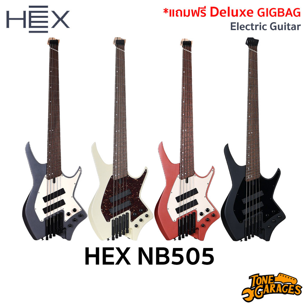 HEX NB505 Headless Electric Bass with Gigbag
