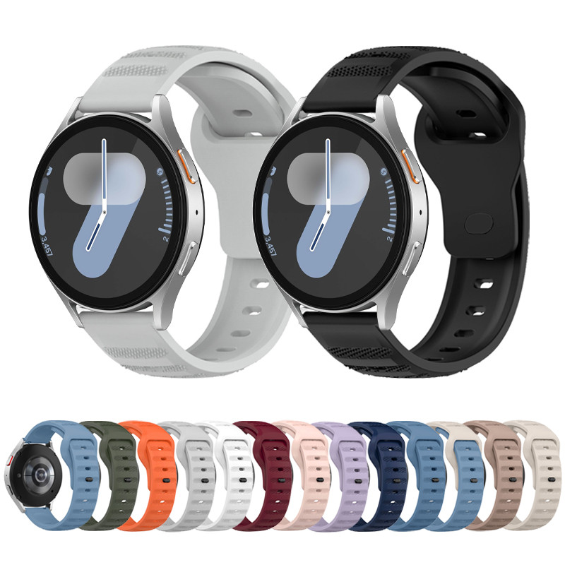 ซิลิโคนกีฬาสายคล้องคอสายคล้องคอสําหรับ Samsung Galaxy Watch 7 6 5 4 44 มม.42 มม.FE Active 2 40 มม.44