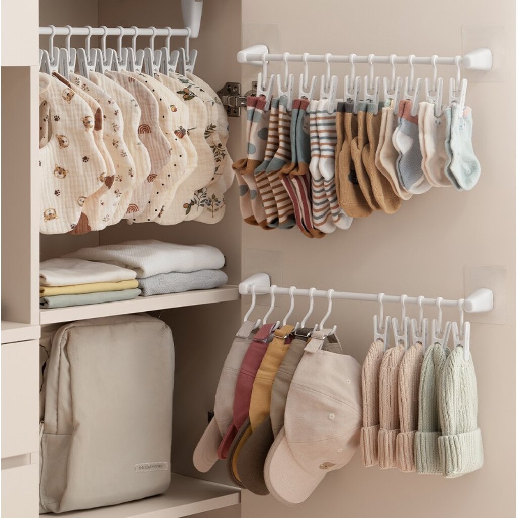 Omocha | (แบบติดผนัง) Hat Organizer hanging ที่เก็บหมวก ราวแขวนหมวก