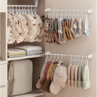 Omocha | (แบบติดผนัง) Hat Organizer hanging ที่เก็บหมวก ราวแ…