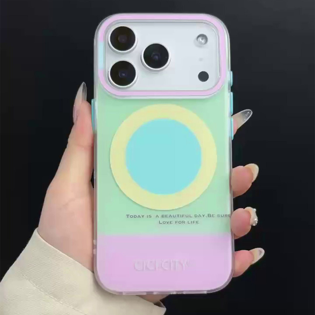 เคสแม่เหล็ก  ไอโฟน 17 17Air 17Pro 17ProMax สีมาการอง สีมาการอง พาสเทลน่ารัก - รูปที่ 5