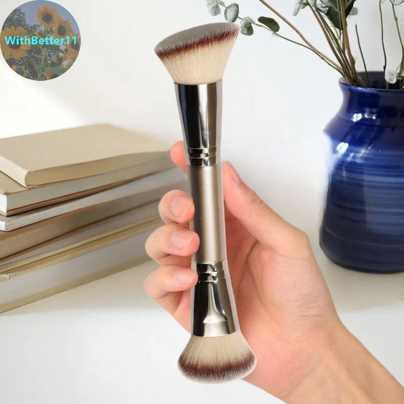 Better Dual-ended Multi-Purpose Foundation Brush Double-ended Blush คอนซีลเลอร์แปรง Contour Brush แปรงปัดแก้มแปรงแต่งหน้า TH
