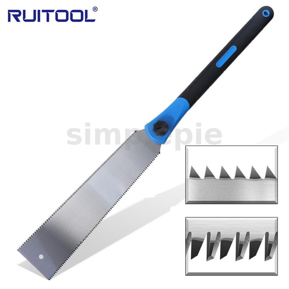 RUITOOL สไตล์ญี่ปุ่น Heavy Duty เลื่อยสองด้านความแข็งสูงเหล็กแมงกานีสใบมีดที่มีประสิทธิภาพ Tri-บดฟัน
