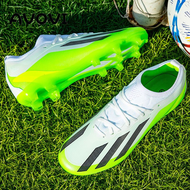 FG Soccer Shoes มืออาชีพ รองเท้าเตะฟุตบอล รองเท้าสตั๊ด สตั๊ดร้อยปุ่ม สำหรับสนามหญ้